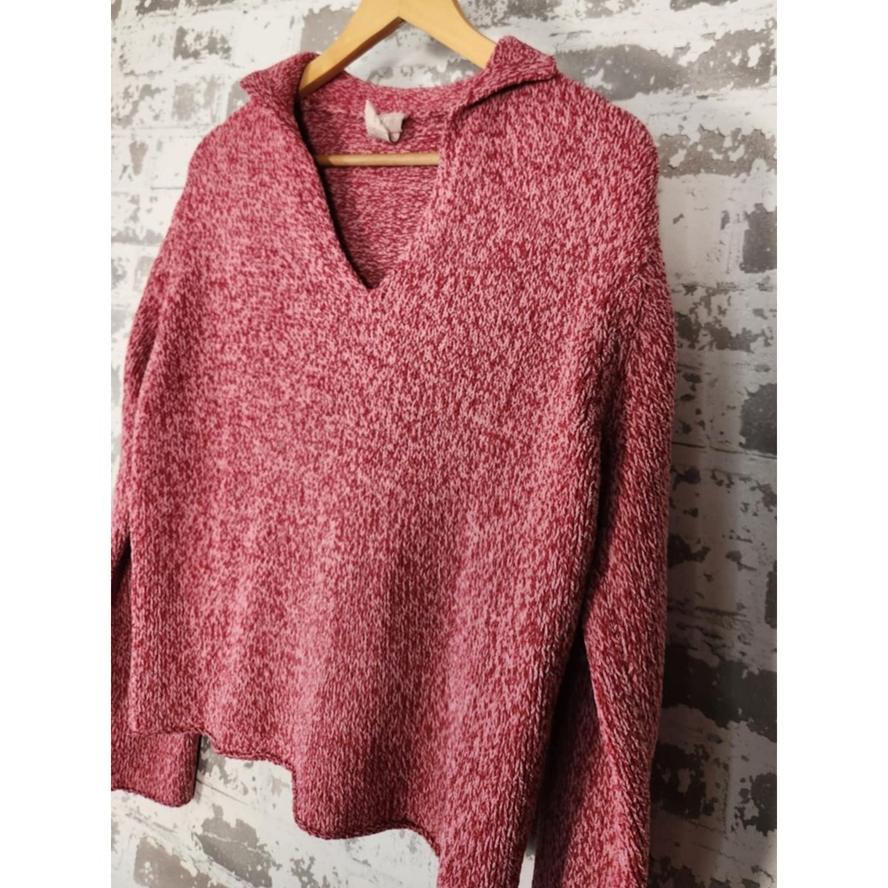 J. Jill Marled Knit V-Neck Sweater Hong Kong Made Soft Blend Cozy Fall Style XS - Picture 5 of 16